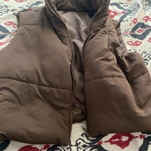 Brown Puffer Vest